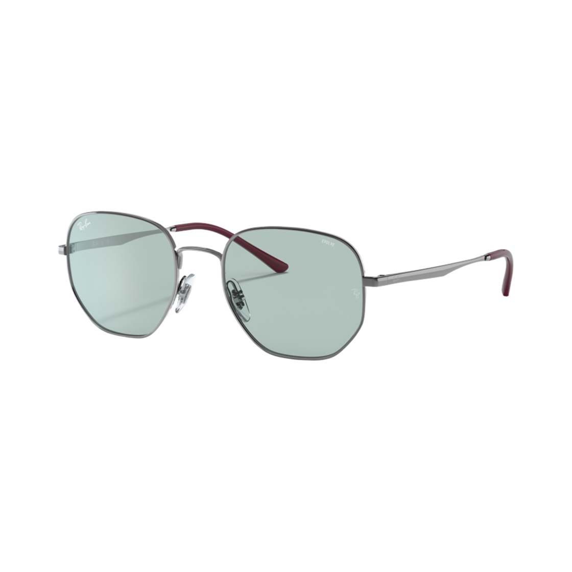 레이밴 RB3682 이볼브 폴리쉬드 건메탈 프레임 그린 포토크로믹 렌즈 로우 브릿지 핏(Ray-Ban RB3682 Evolve Polished Gunmetal Frame Green Photochromic Lenses Low Bridge Fit) - 1