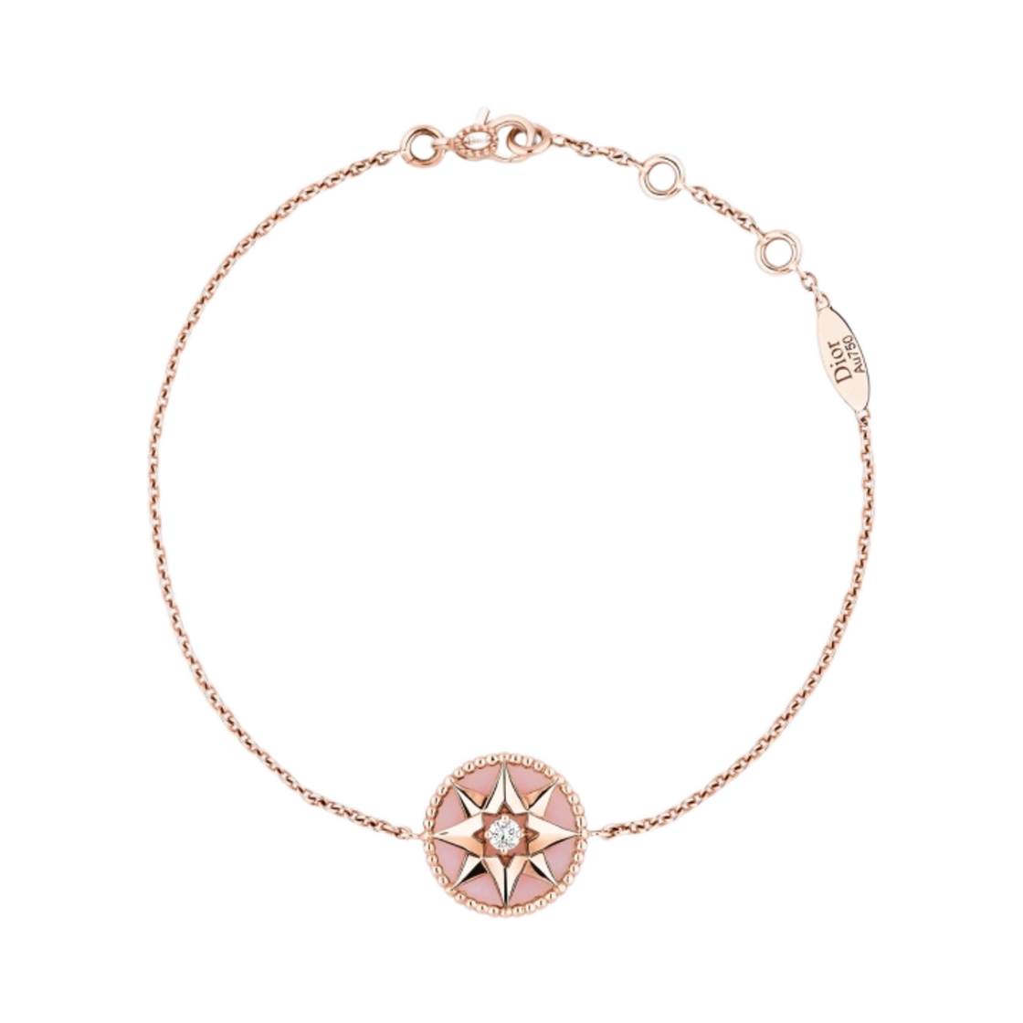 (W) 디올 로즈 드 방 브레이슬릿 다이아몬드 핑크 오팔 핑크 골드