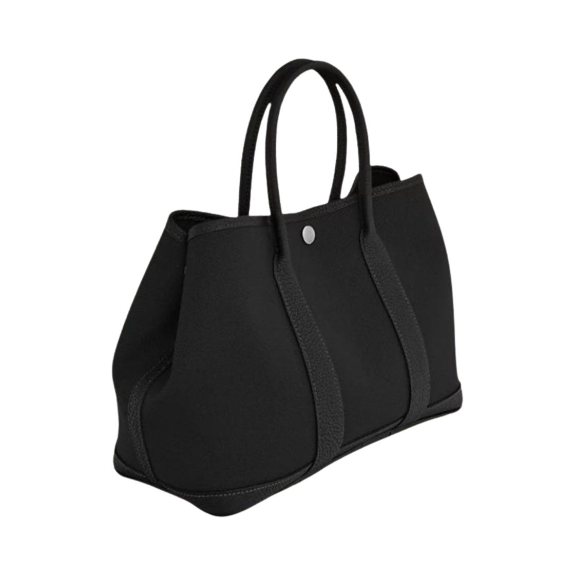 H069573CKAC Hermes Garden Party 30 Bag Canvas Negonda & Palladium Noir - #2