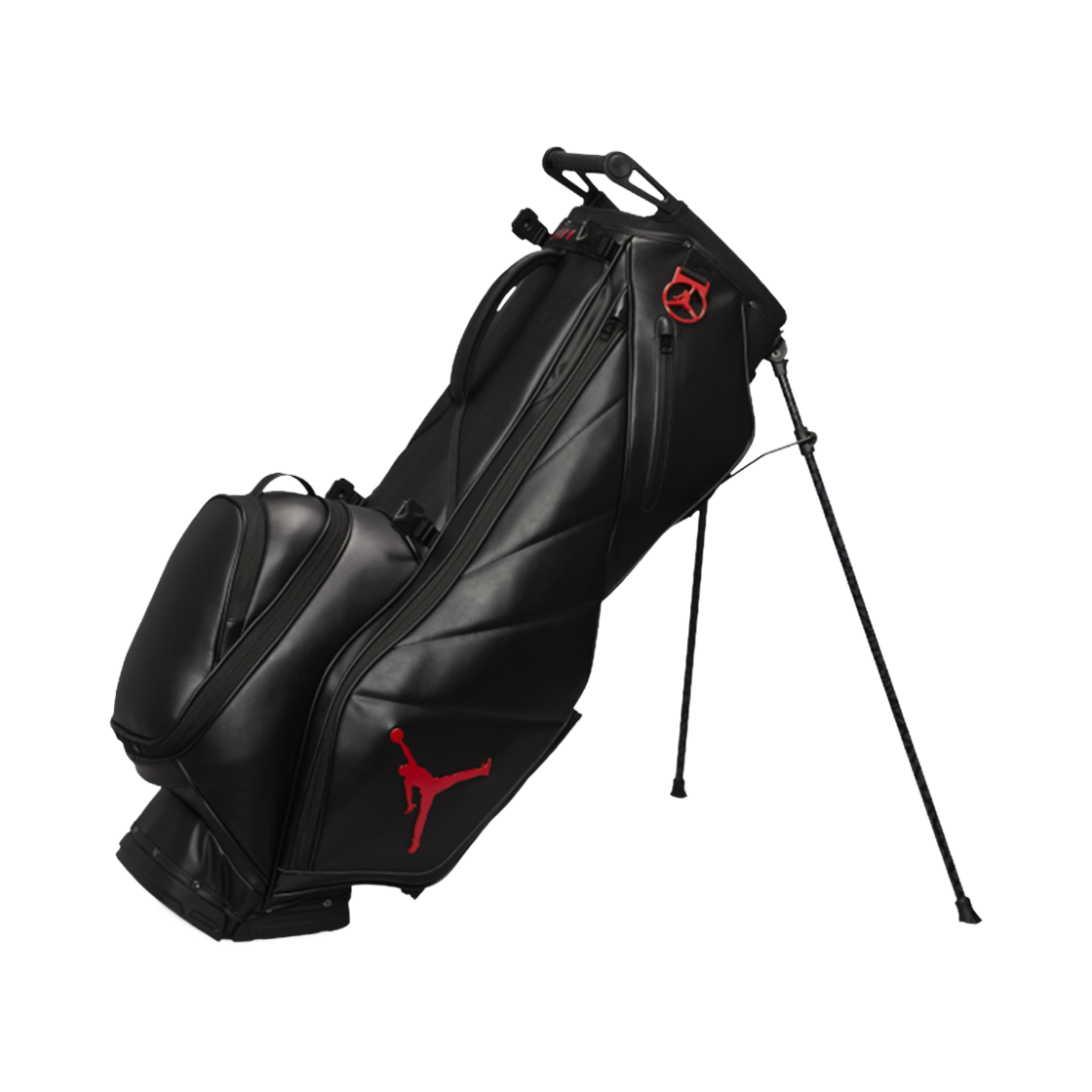 조던 페이드어웨이 럭스 6-Way 골프백 블랙 콜 블랙(Jordan Fadeaway Luxe 6-Way Golf Bag Black Coal Black)