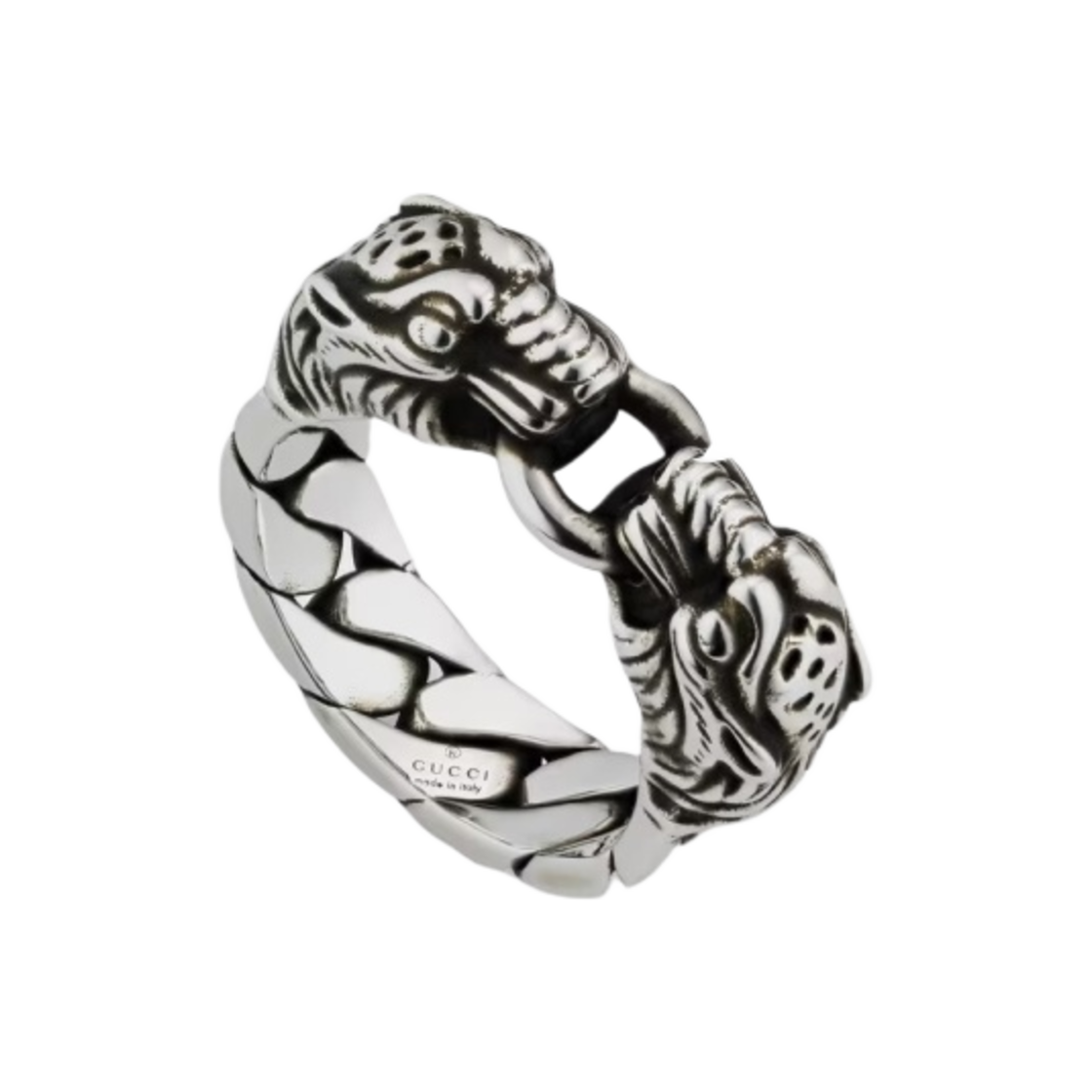 구찌 타이거 헤드 링 실버 에이지드 피니쉬(Gucci Tiger Head Ring Silver Aged Finish) - 1