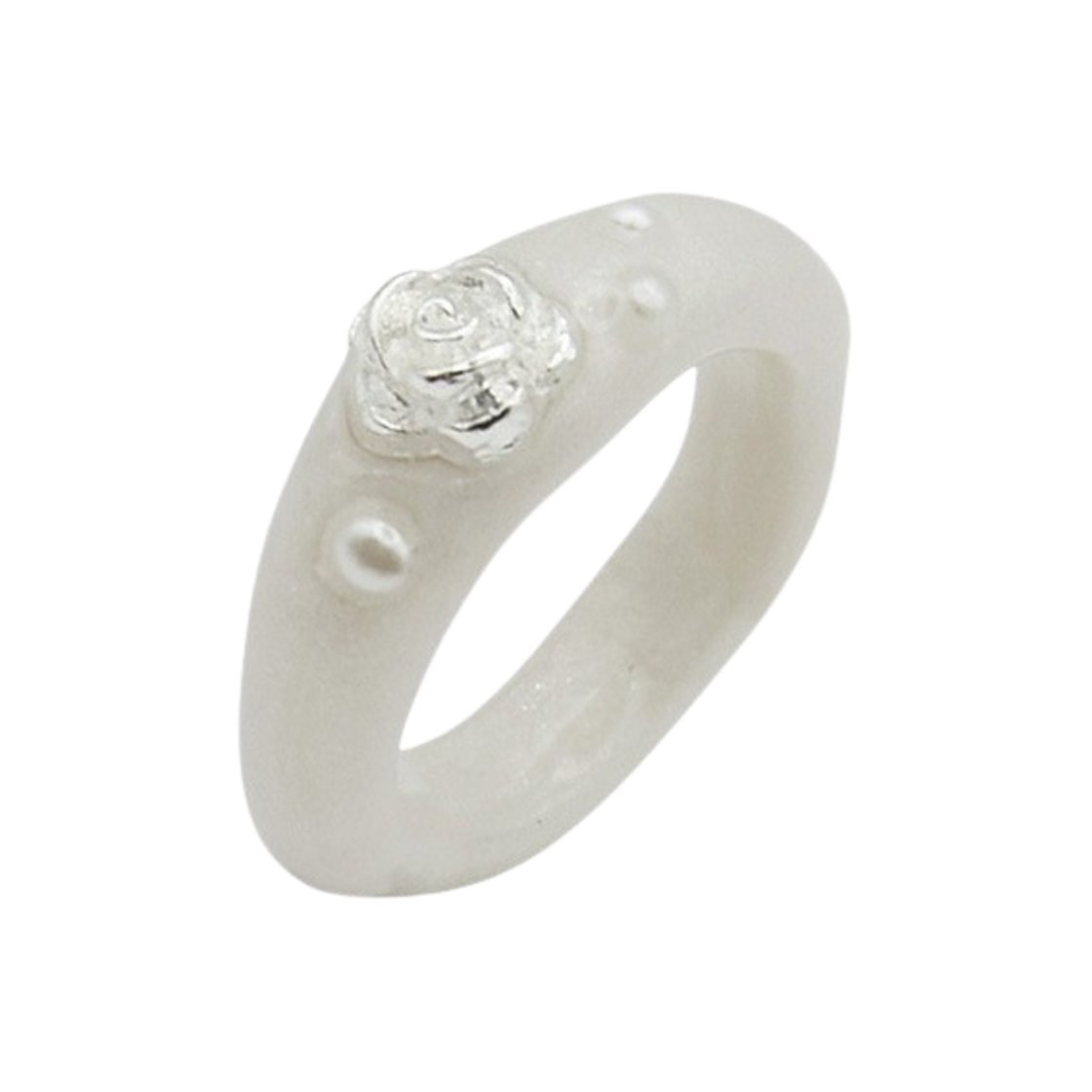 엔프프 로즈 솔리테르 링 화이트