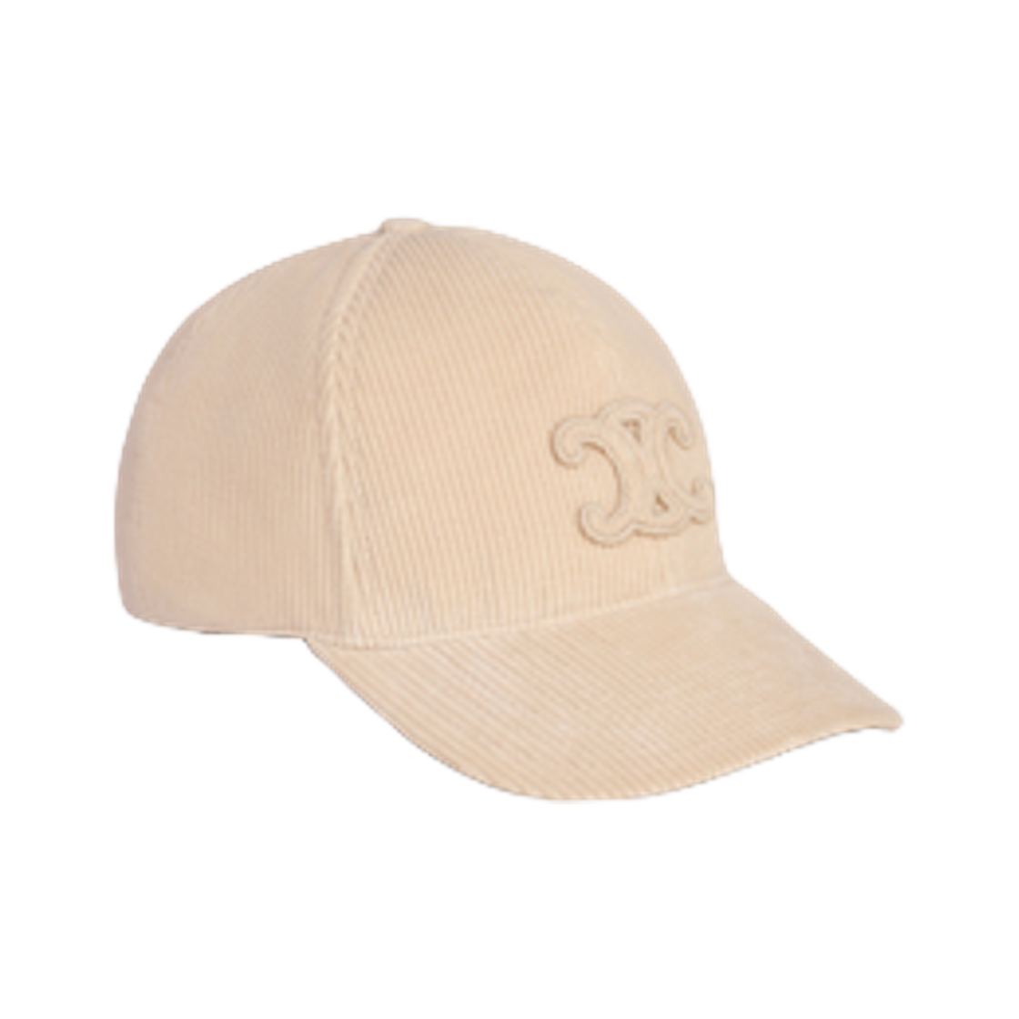 셀린느 트리옹프 베이스볼 캡 코듀로이 크림(Celine Triomphe Baseball Cap in Corduroy Creme) - 1
