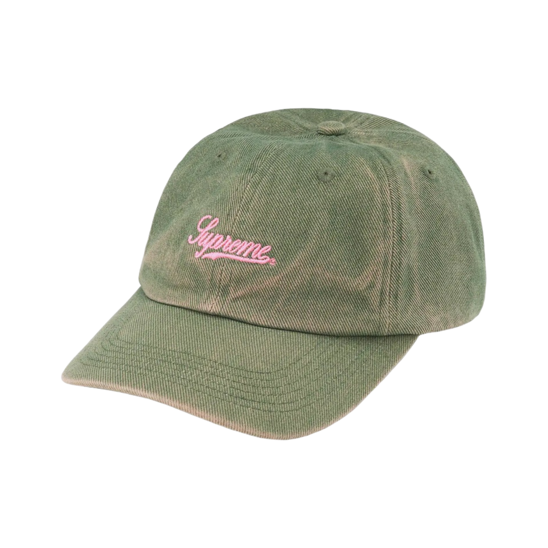 슈프림 워시드 트윌 6-패널 캡 그린 - 22SS