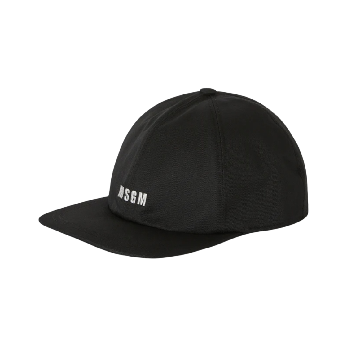 엠에스지엠 코튼 베이스볼 캡 자수 마이크로 로고 블랙(MSGM Cotton Baseball Cap with Embroidered Micro Logo Black)