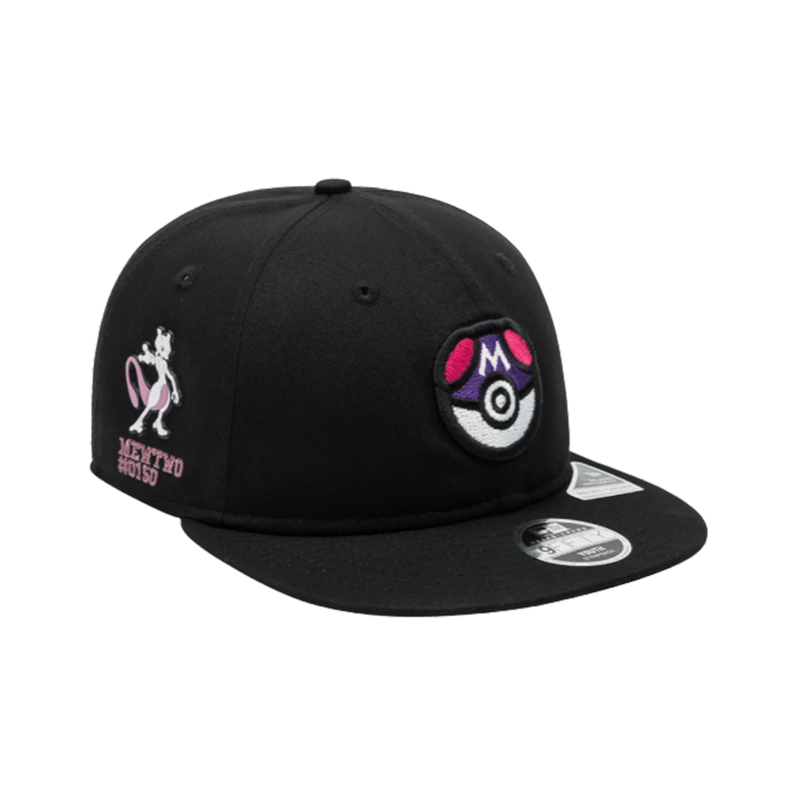 14721749 (Kids) New Era x Pokemon Mewtwo Retro Crown Strapback Black