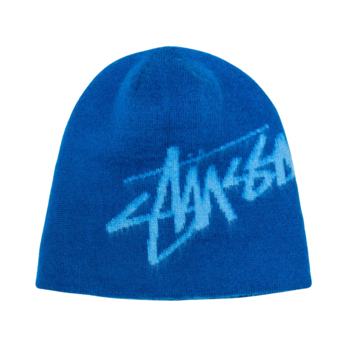 스투시 브러쉬드 아웃 스탁 스컬캡 비니 블루(Stussy Brushed Out Stock Skullcap Beanie Blue)