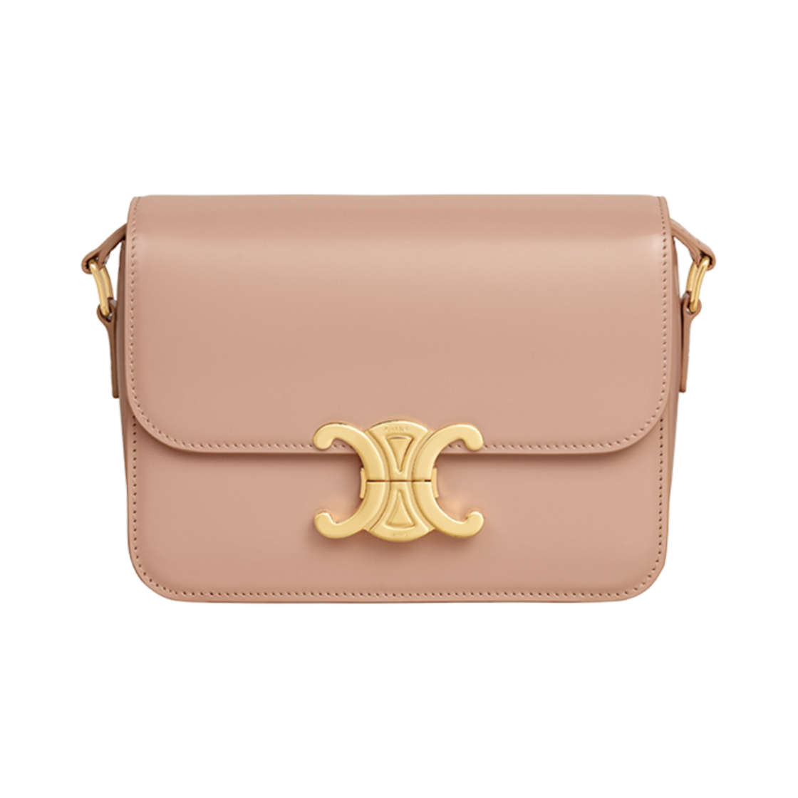 셀린느 틴 트리옹프 백 샤이니 카프스킨 소프트 피치(Celine Teen Triomphe Bag in Shiny Calfskin Soft Peach) - 1