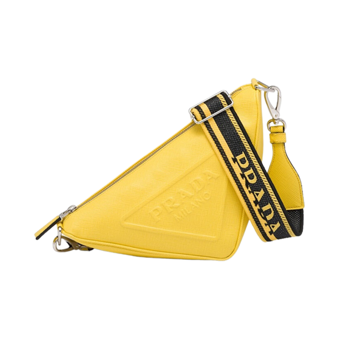 프라다 사피아노 프라다 트라이앵글 백 써니 옐로우(Prada Saffiano Prada Triangle Bag Sunny Yellow) - 1