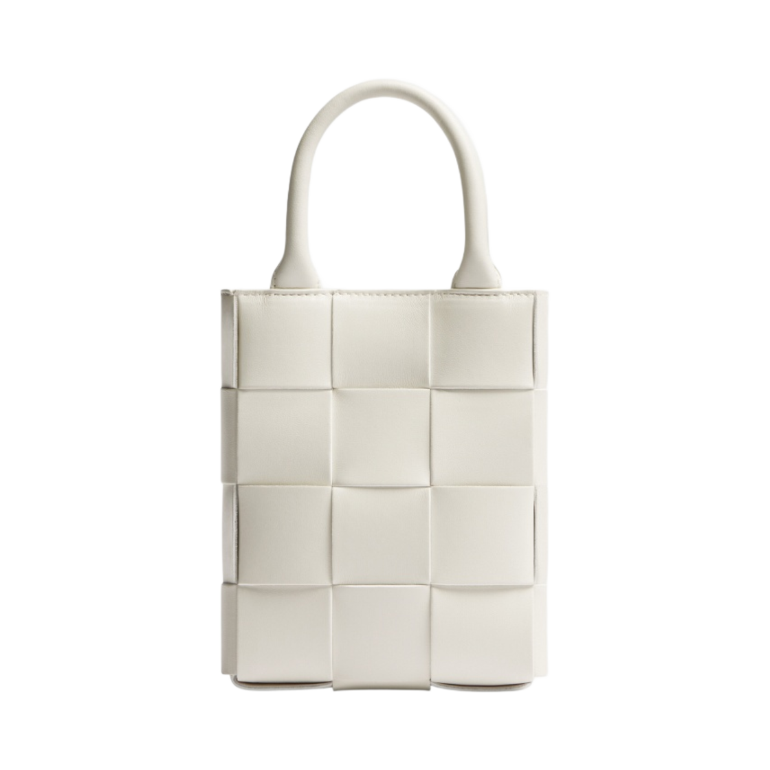 747755VMAY19009 Bottega Veneta Mini Cassette Tote White