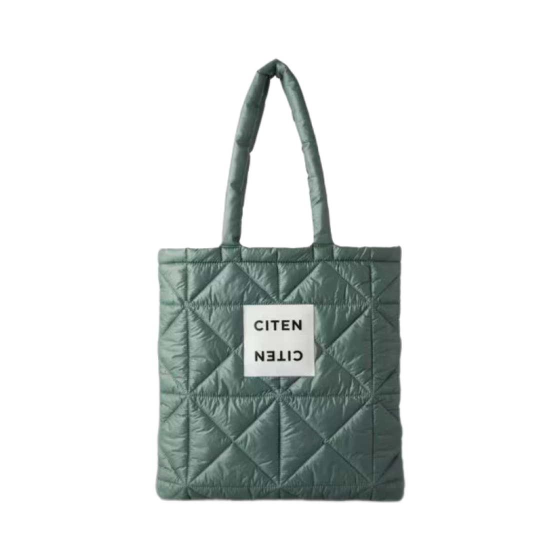 시텐 패디드 토트백 다크 그린(Citen Padded Tote Bag Dark Green)