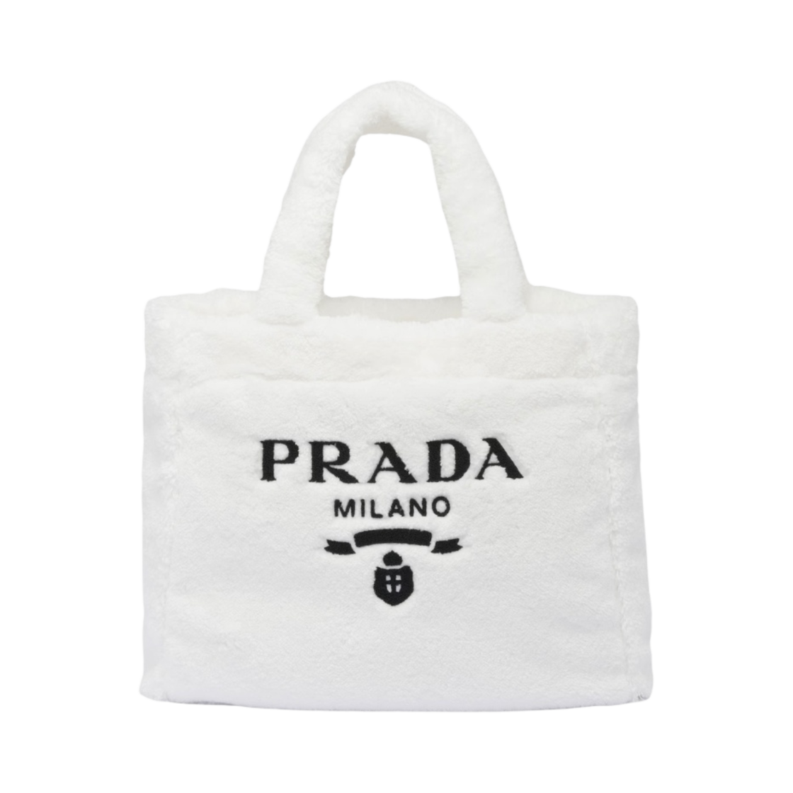 프라다 테리 토트백 화이트 블랙(Prada Terry Tote Bag White Black) - 1
