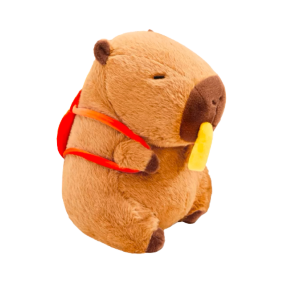 더 그린 파티 카피바라 감자튀김 백팩 봉제 인형 브라운(The Green Party Capybara French Fries Backpack Plush Doll Brown)