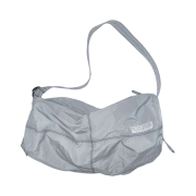 Sculptor Contrast Stitch Nylon Duffle Bag Gray