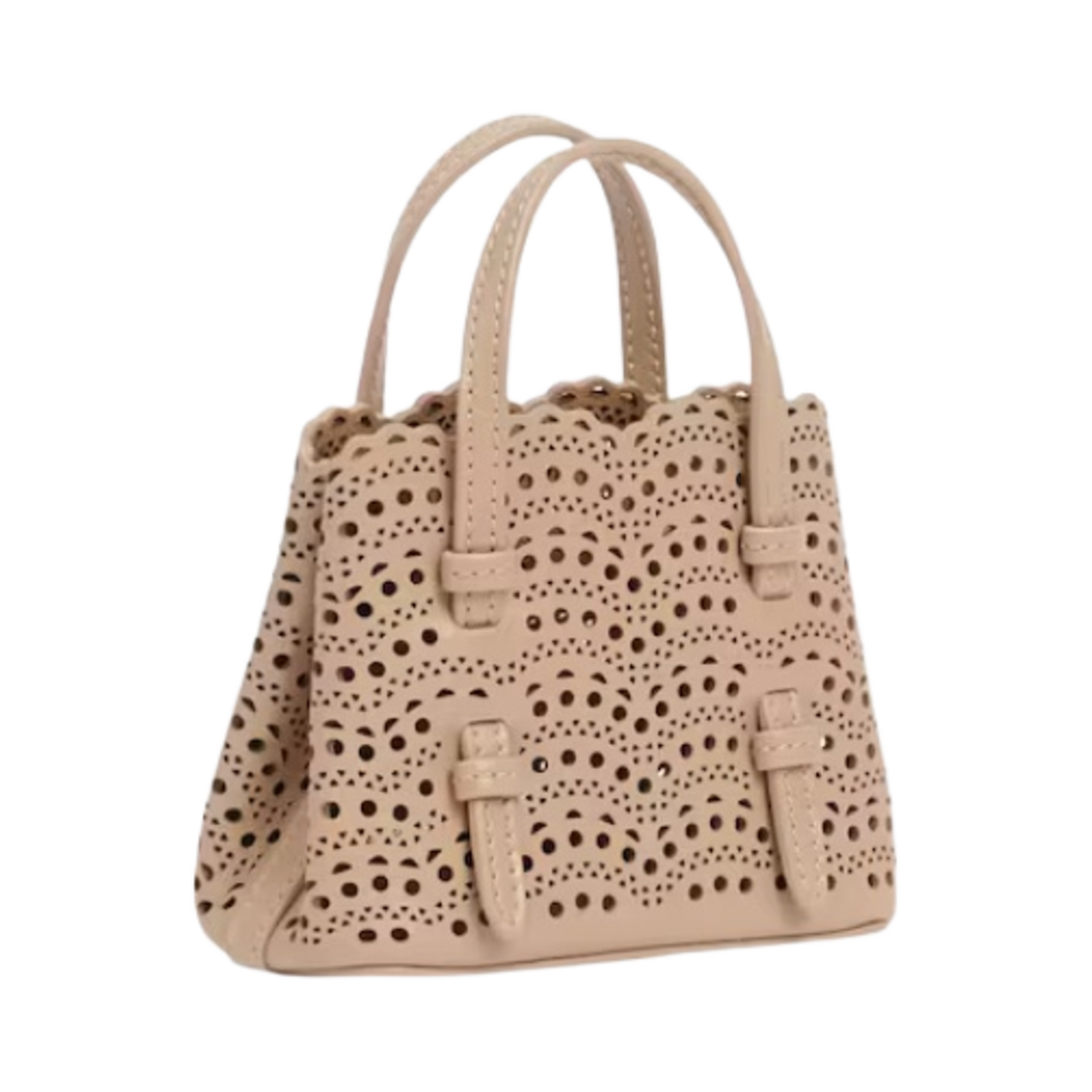 알라이아 비엔 카프스킨 미니 미나 백 베이지(Alaia Mini Mina Bag in Vienne Calfskin Beige) - 3