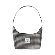 Emis Check Hobo Bag Black