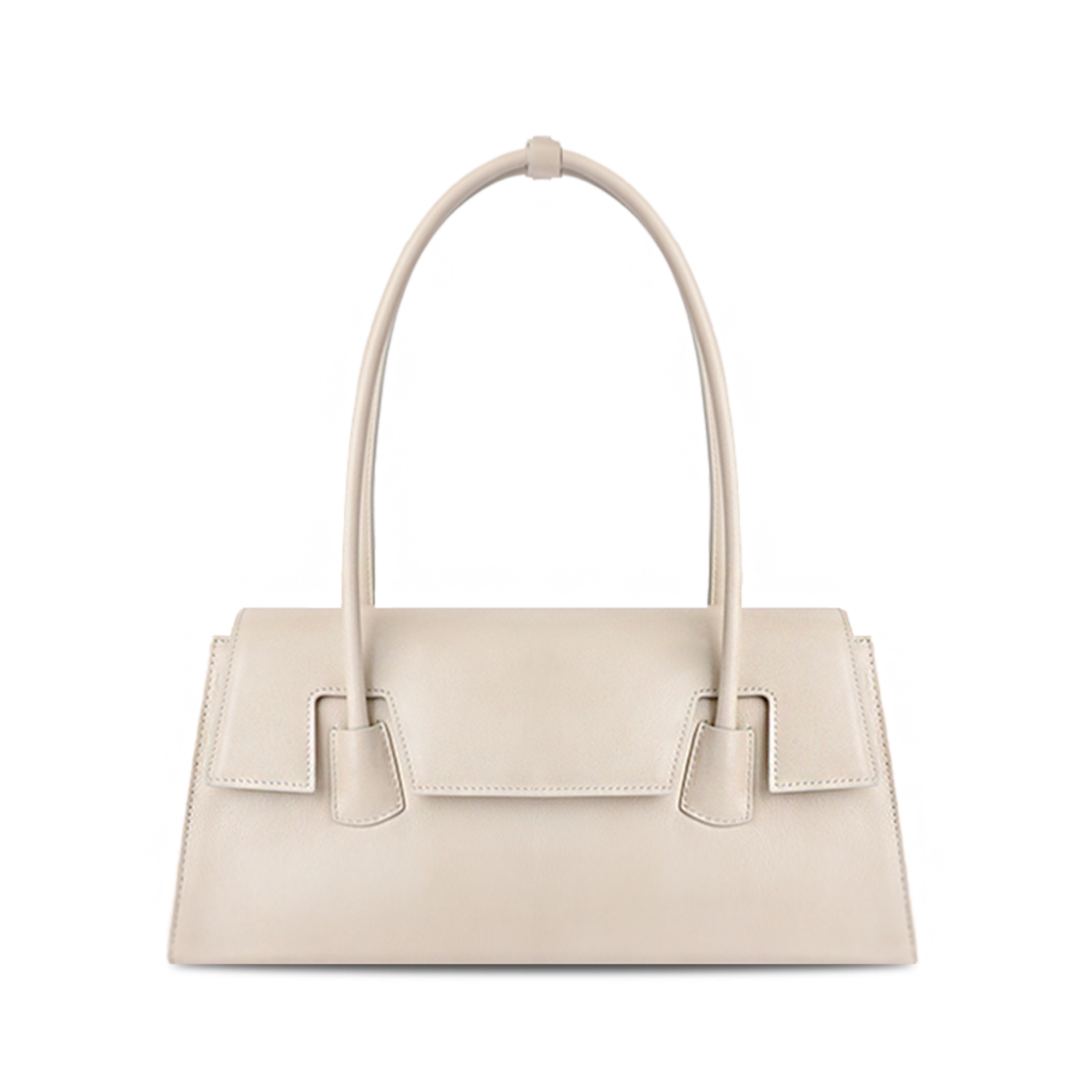 375996 APOA Glove Flap Shoulder Bag Cream