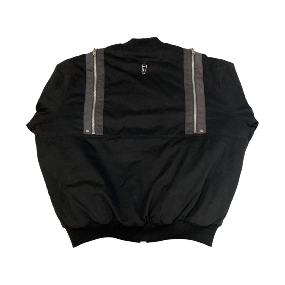 언더마이카 럼로우 백 지퍼 코튼 가먼트 봄버 다크 굴 - 22FW(Undermycar Rumlow Back Zip Cotton Garment Bomber Dark Gull - 22FW) - 2