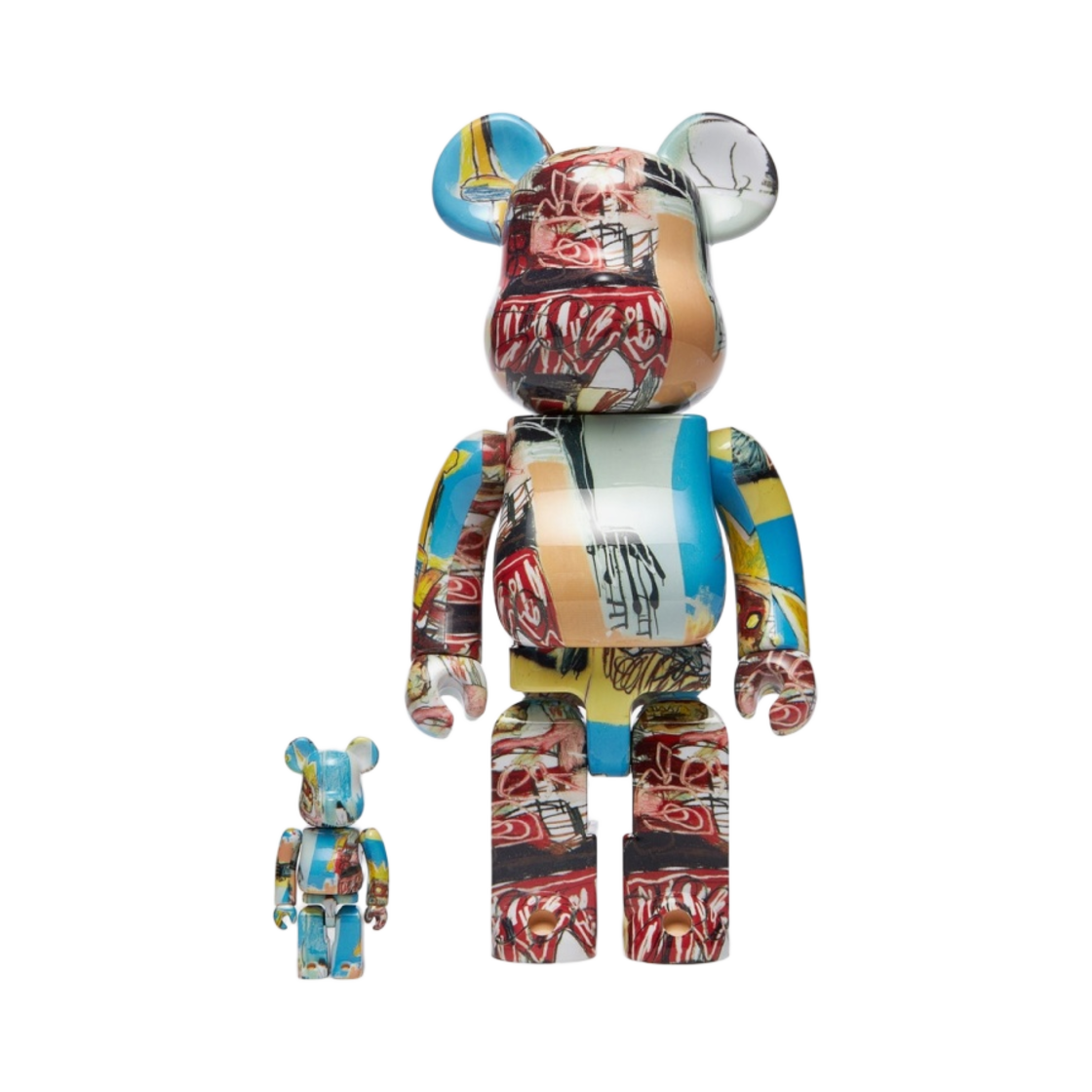 베어브릭 장미셸 바스키아 #6 100% & 400% 세트(Bearbrick Jean-Michel Basquiat #6 100% & 400% Set) - 1