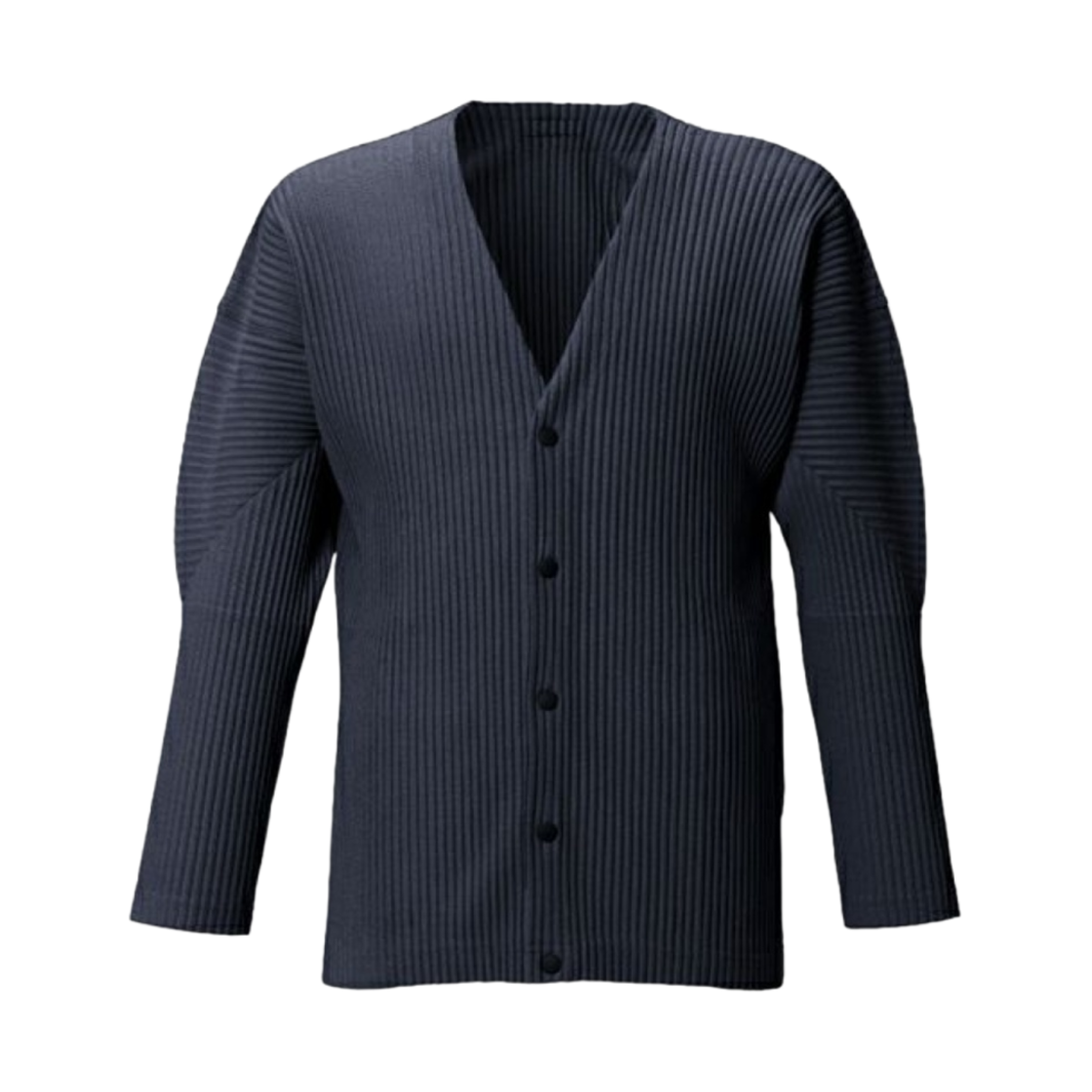 JL141 Homme Plisse Issey Miyake Basics Cardigan Navy