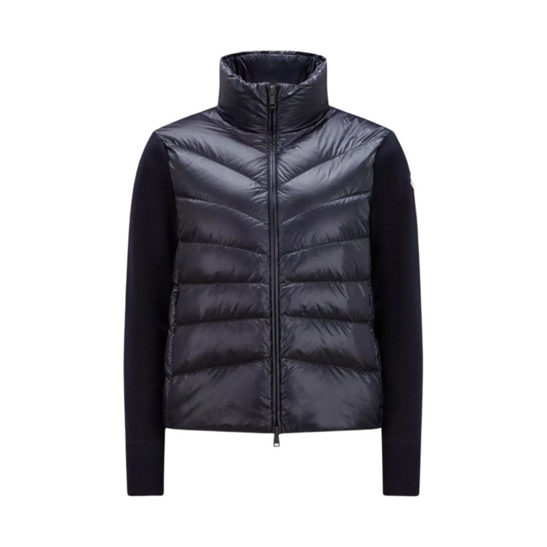 (W) 몽클레르 패딩 울 가디건 네이비 블루 - 23FW((W) Moncler Padded Wool Cardigan Navy Blue - 23FW) - 1