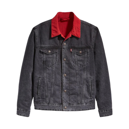 Jordan x Levi's Reversible Trucker Jacket Black Red