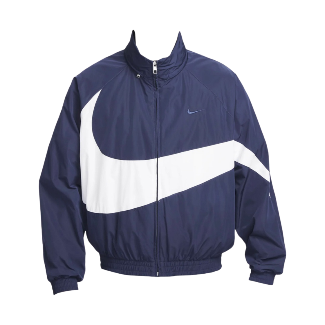 나이키 스우시 우븐 자켓 미드나잇 네이비 화이트 - 아시아(Nike Swoosh Woven Jacket Midnight Navy White - Asia) - 1