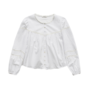 FARVEN Marion Lace Blouse Ivory