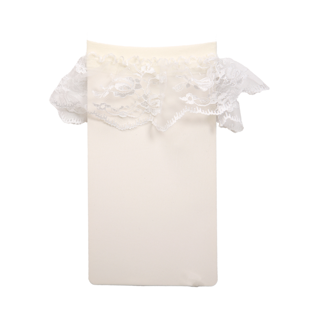 오니뗄라 프릴 레이스 하프 스타킹 아이보리(Onnitella Frill Lace Half Stockings Ivory) - 1