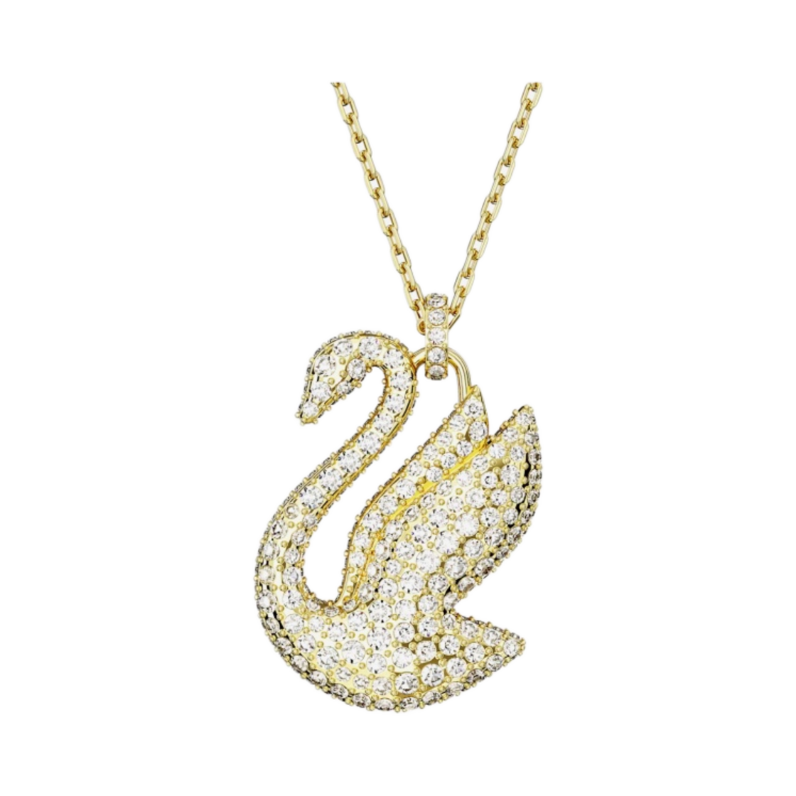 (W) 스와로브스키 아이코닉 스완 라지 팬던트 레드 골드 플래팅((W) Swarovski Iconic Swan Large Pendant Red Gold Plated) - 3