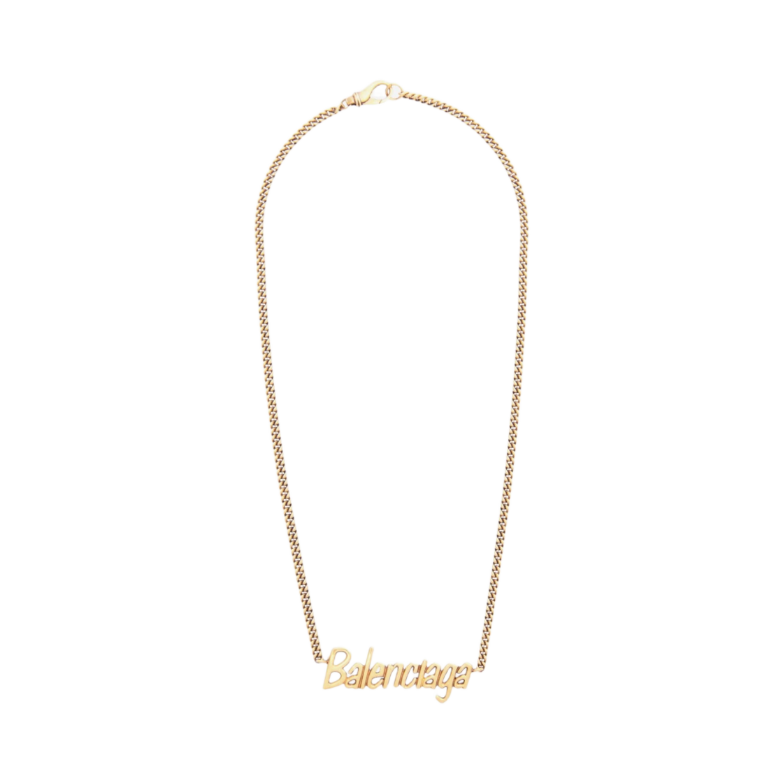 (W) 발렌시아가 타이포 네클리스 골드((W) Balenciaga Typo Necklace Gold) - 1