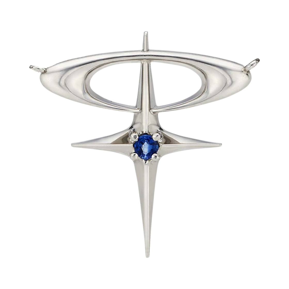 티스 로고 쥬얼 초커 블루 사파이어(Teeth Logo Jewel Choker Blue Sapphire)