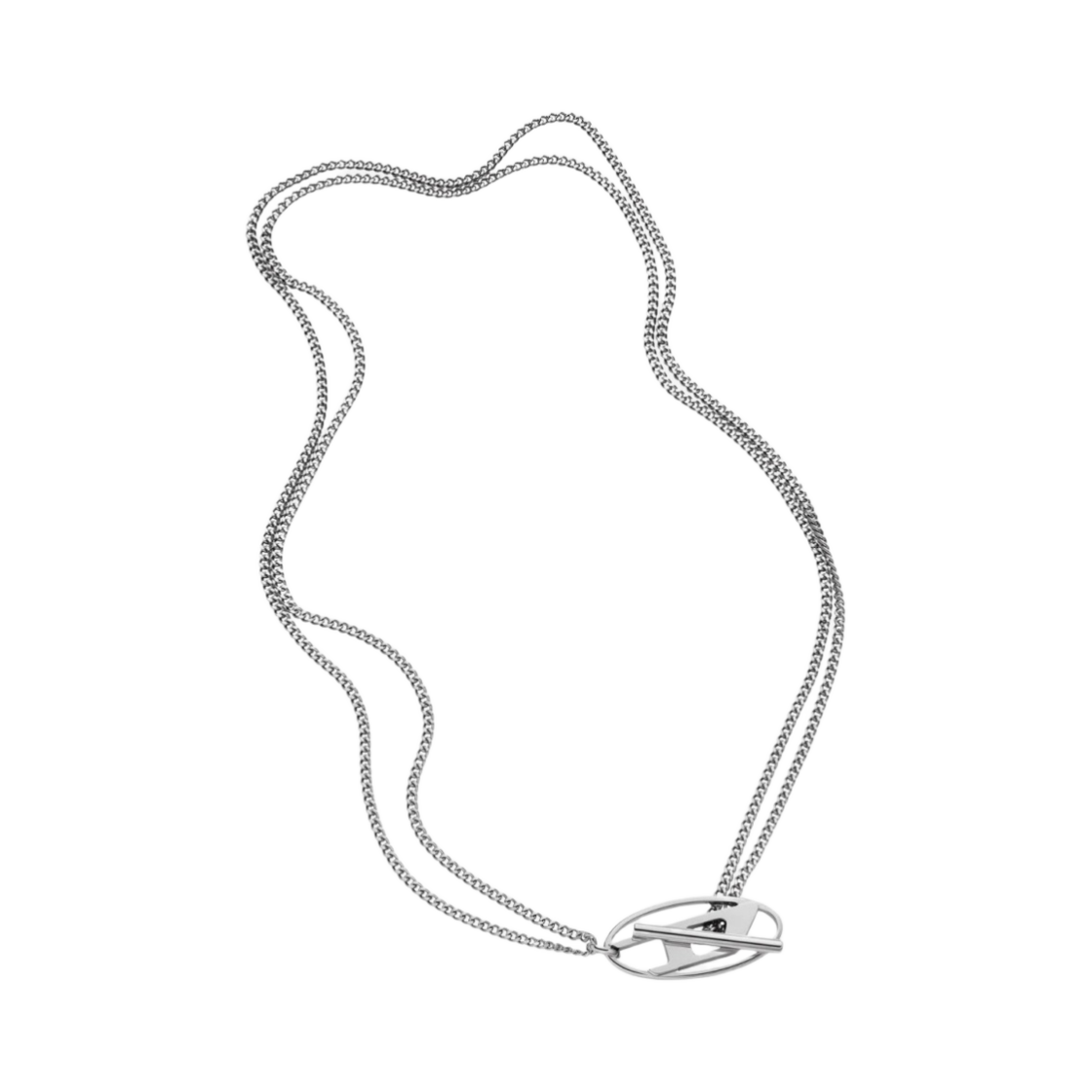 디젤 Dx1534 스테인리스 스틸 체인 네크리스 실버(Diesel Dx1534 Stainless Steel Chain Necklace Silver)