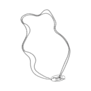 Diesel Dx1534 Stainless Steel Chain Necklace Silver