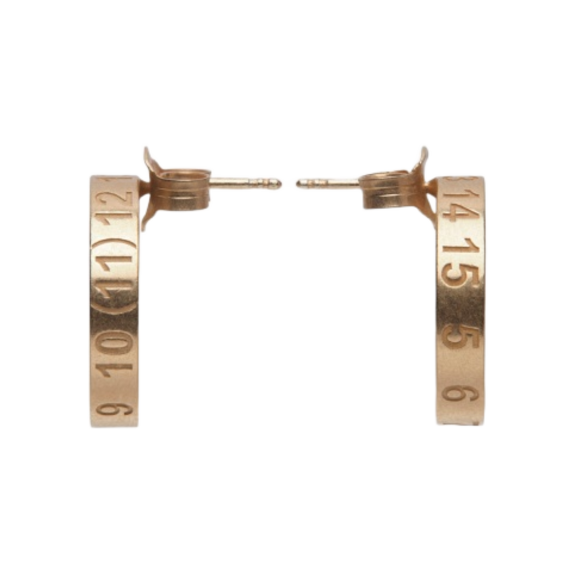SI8VG0001SV0129950 Maison Margiela Numerical Earrings Yellow
