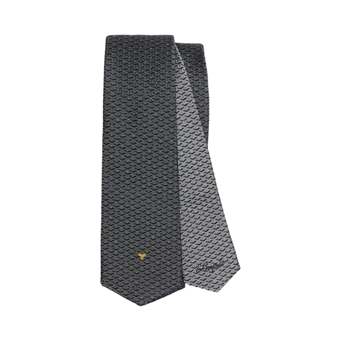 TEXELDREDGEBI-51 Goyard Silk Eldredge Tie Grey