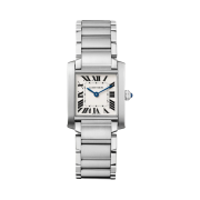 Cartier Tank Francaise Watch Medium Quartz Steel Bracelet Steel
