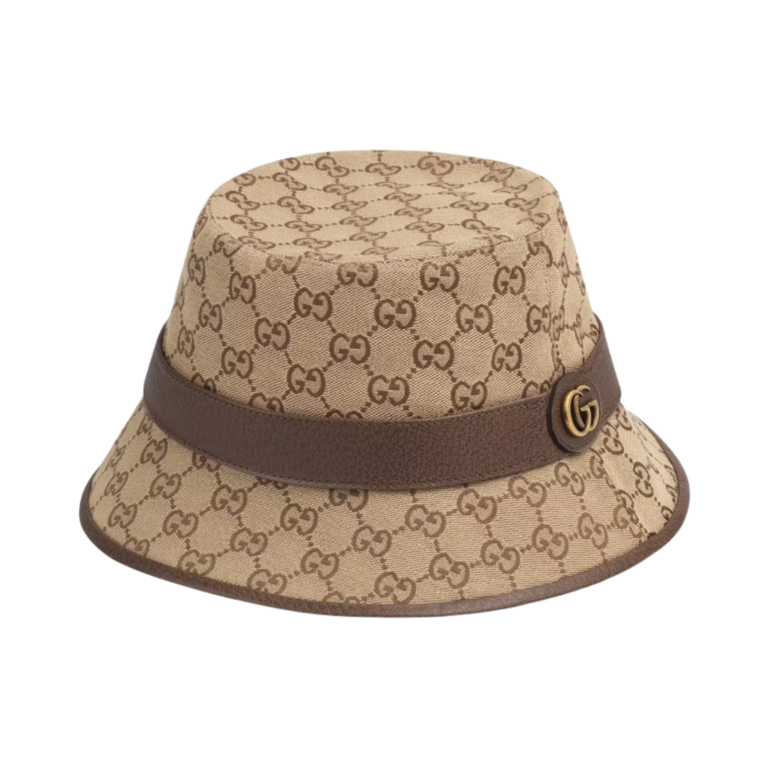 구찌 GG 캔버스 더블 G 버킷햇 베이지 브라운(Gucci GG Canvas Bucket Hat with Double G Beige Brown) - 2