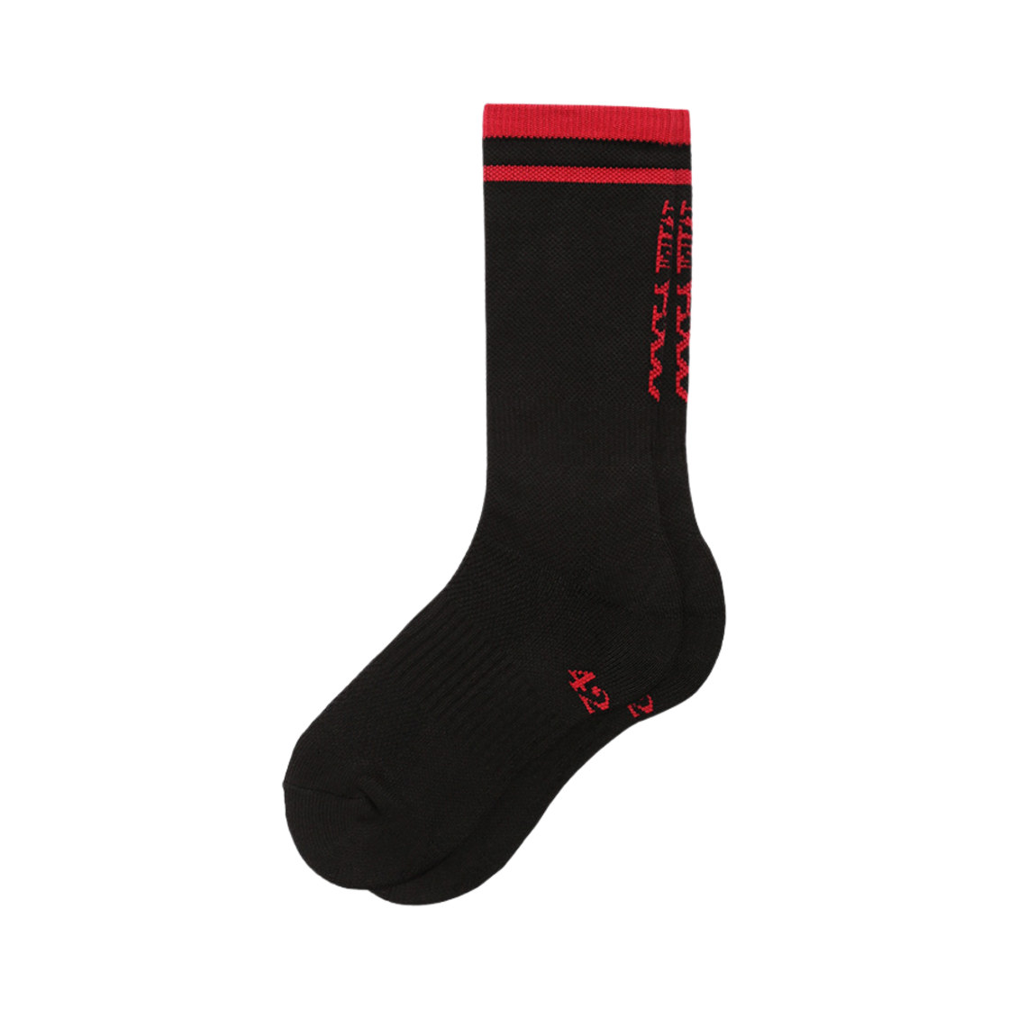 MCA3A00302 Menasoo Running Crew Flogger Fit Socks_Long Black