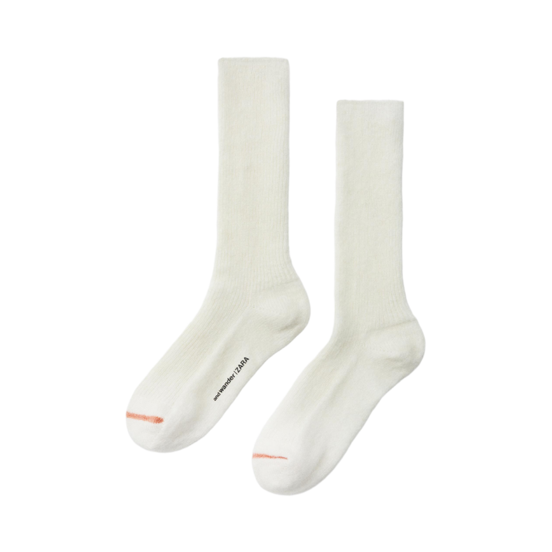 3920/514/712 (W) Zara x And Wander Tall Socks Ecru