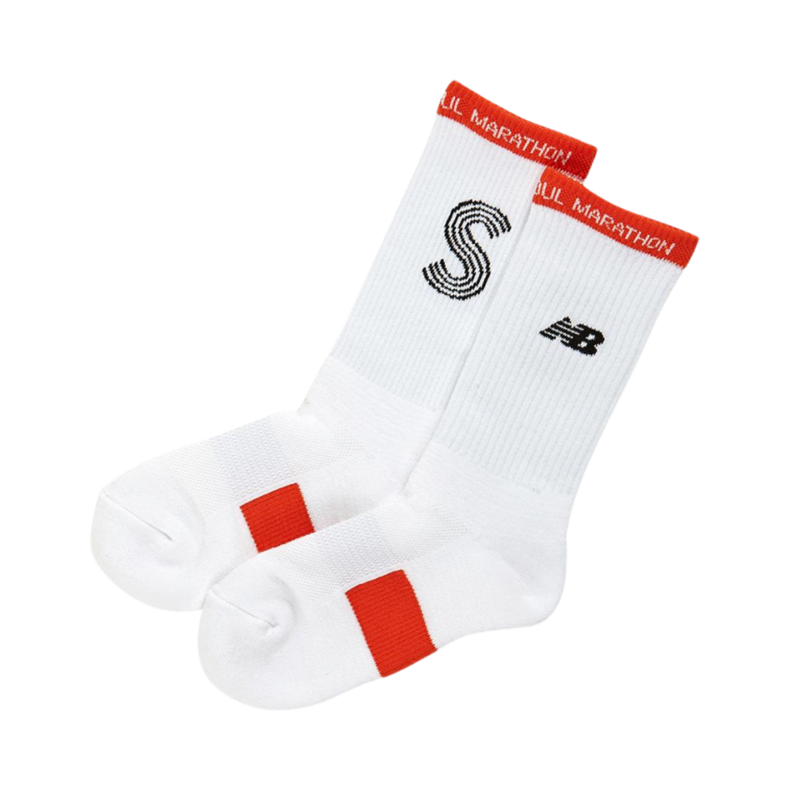 NBGEDBS802-80 (W) New Balance JTBC Seoul Marathon Running Socks Orange