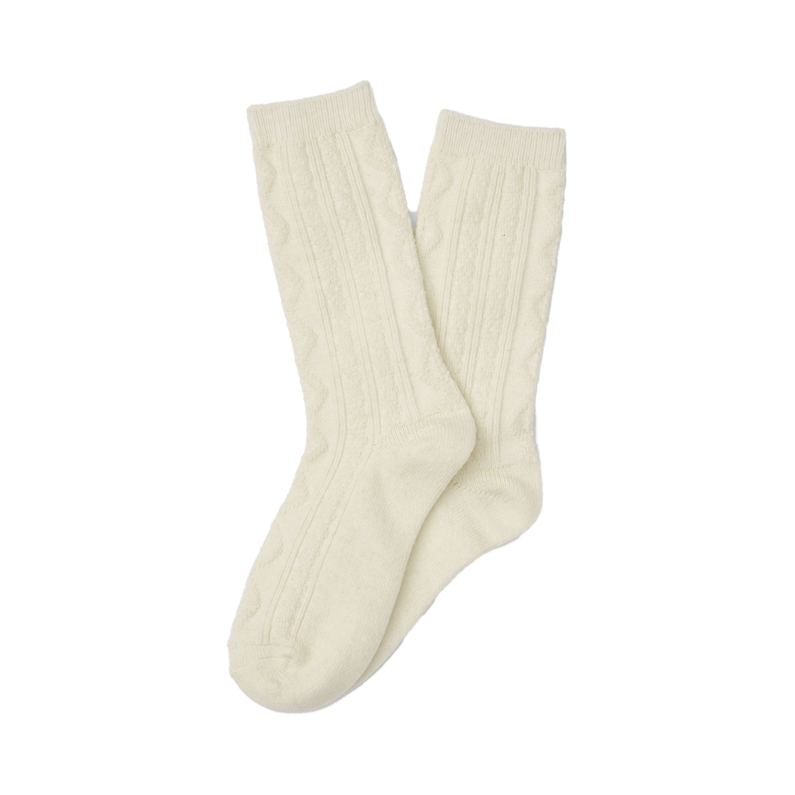 블랭크공삼 울 케이블 코지 삭스 크림(Blank03 Wool Cable Cozy Socks Cream)