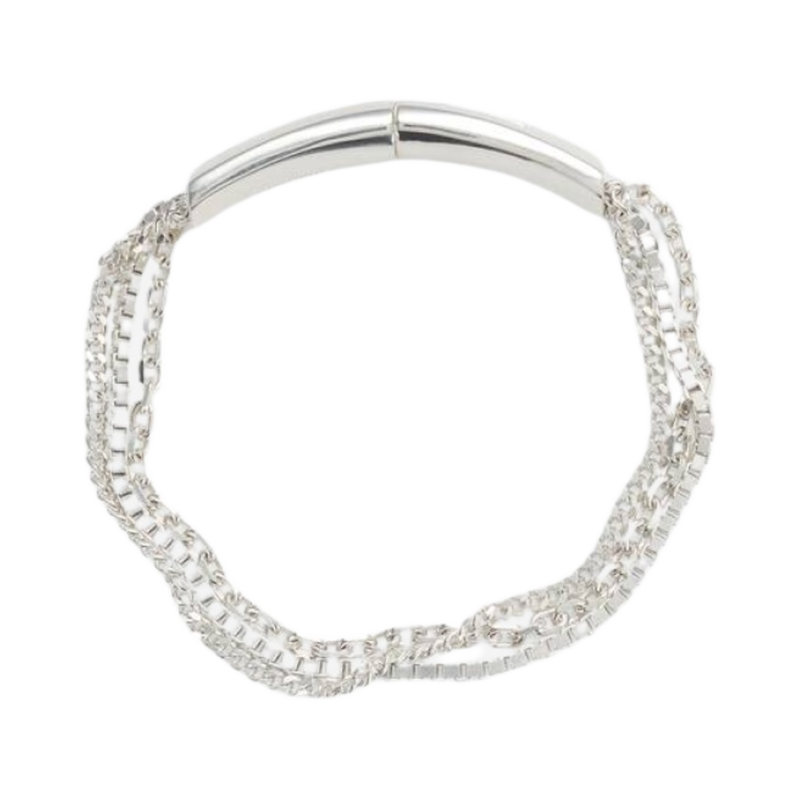 보테가 베네타 디테일 체인 브레이슬릿 실버(Bottega Veneta Detail Chain Bracelet Silver)