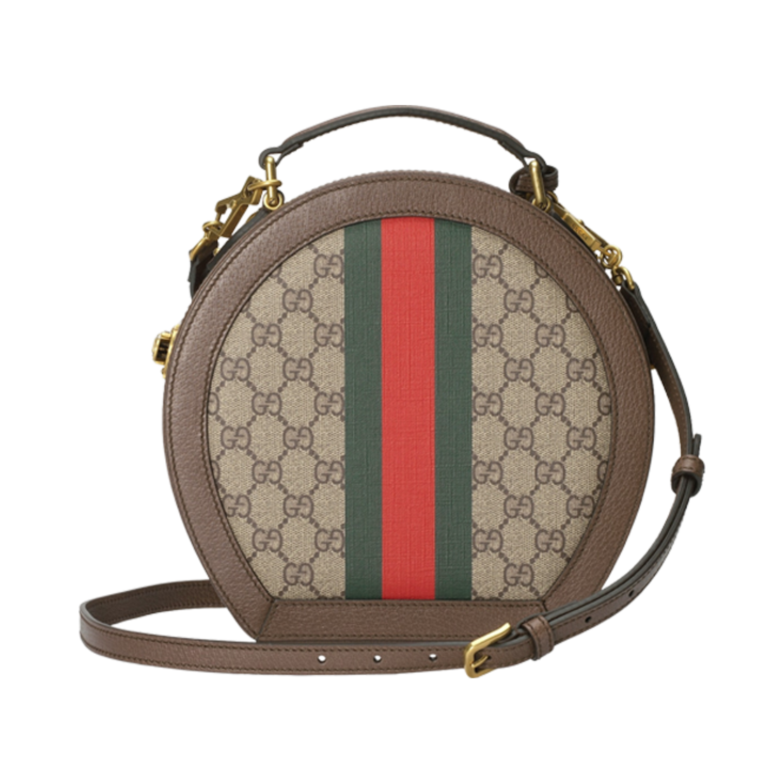 구찌 사보이 미니 햇 박스 베이지 에보니 슈프림(Gucci Savoy Mini Hat Box Beige Ebony Supreme) - 3