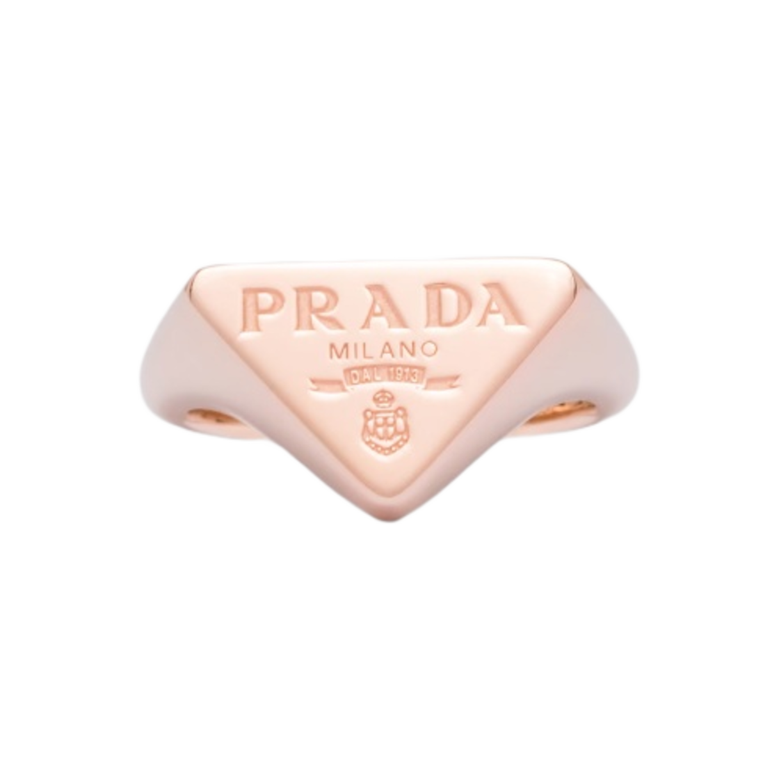 (W) 프라다 이터널 골드 시그넷 링 핑크 골드((W) Prada Eternal Gold Signet Ring Pink Gold) - 1
