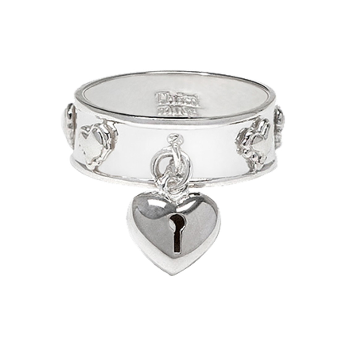 써드무브먼트 멜팅 하트 참 링 실버(Third movement Melting Heart Charm Ring Silver)