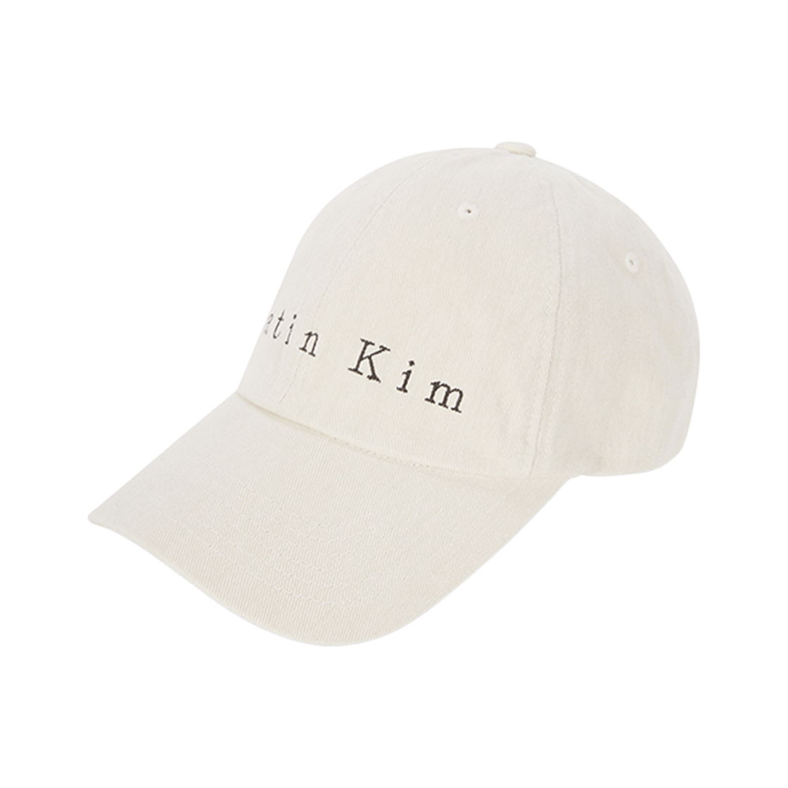(W) 마뗑킴 마뗑 코튼 워시드 볼캡 라이트 베이지((W) Matin Kim Matin Cotton Washed Ball Cap Light Beige) - 2