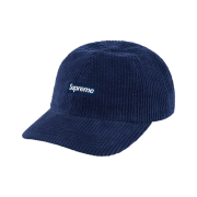 Supreme Ripple Corduroy Small Box 6-Panel Cap Navy - 20FW