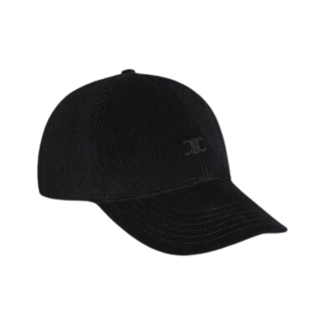 셀린느 코튼 트리옹프 베이스볼 캡 블랙 오프 화이트(Celine Triomphe Baseball Cap in Cotton Black Off White) - 1