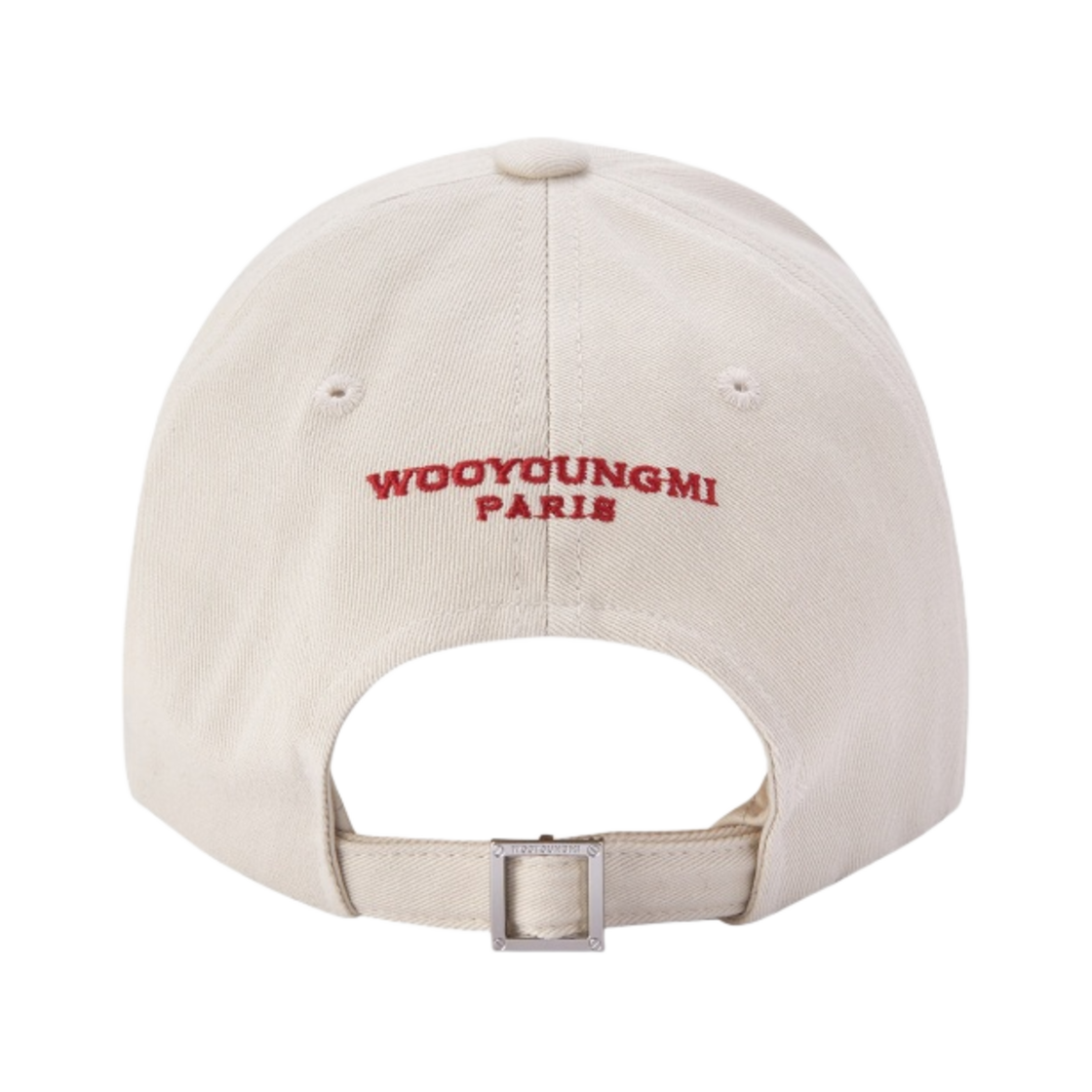 우영미 레드 로고 볼캡 아이보리 - 22SS(Wooyoungmi Red Logo Ball Cap Ivory - 22SS) - 3